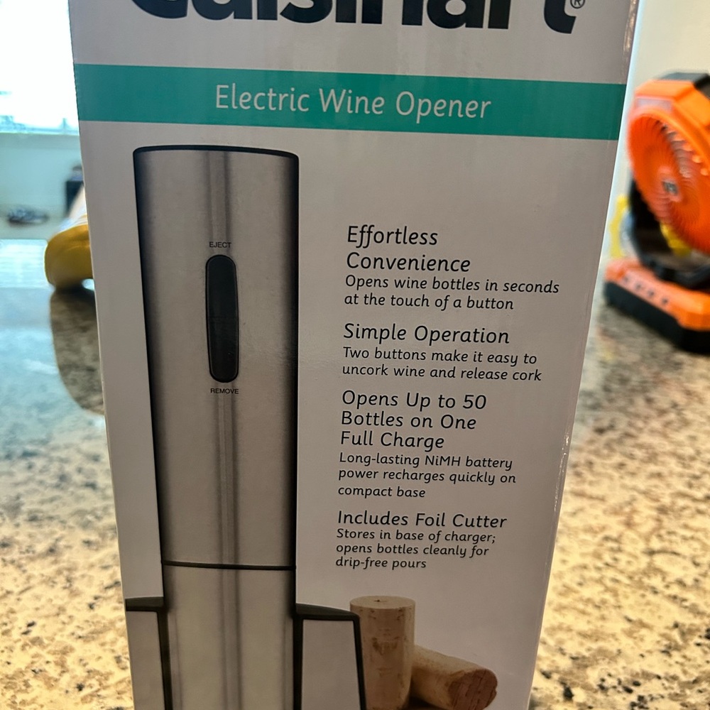 Cuisinart Silver Electric Wine Opener